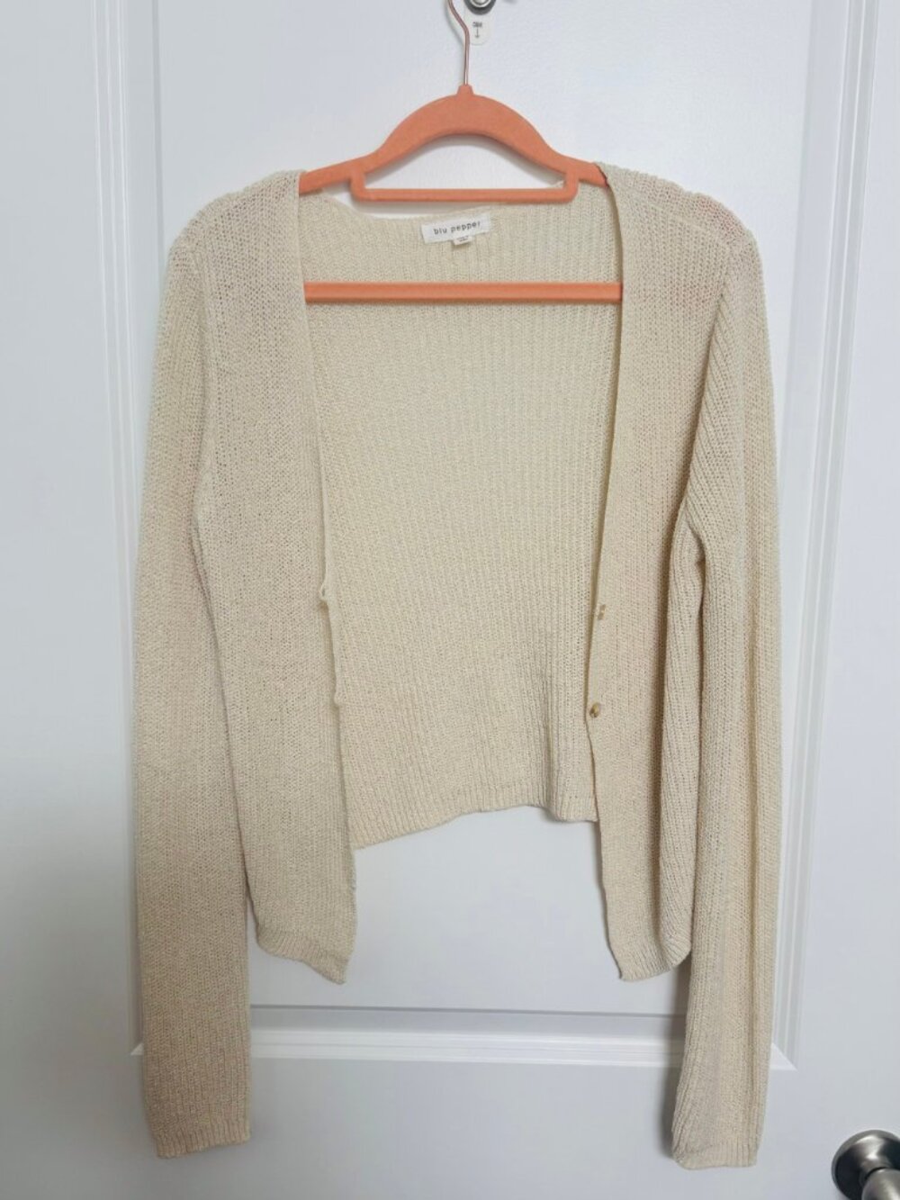 NWOT Blu Pepper Lightweight Cardigan Juniors Sz L or Womens Sz Small